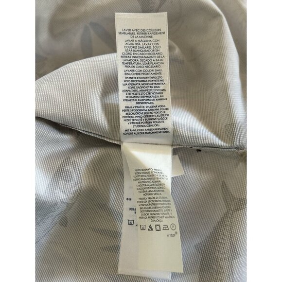 Chaps MENS SIZE LT Vented Fishing Button Shirt All Over Fish Print Beige - Picture 5 of 10